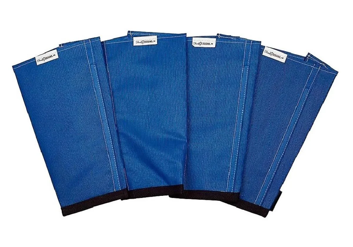 Original SHOOFLY Horse Leggins - Patented Loose-Fitting Fly Boots Breathable Mesh Blue Medium High-End