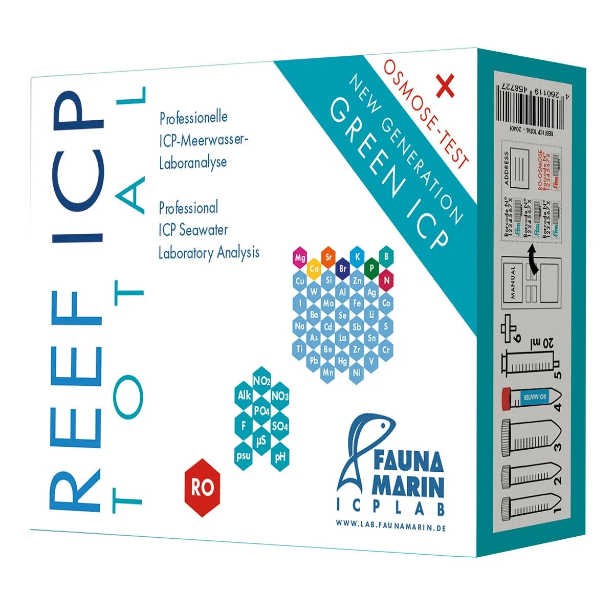 Fine Fauna Marin Reef ICP Total Test Comprehensive Reef Water Analysis with Actionable Recommendations Stylish