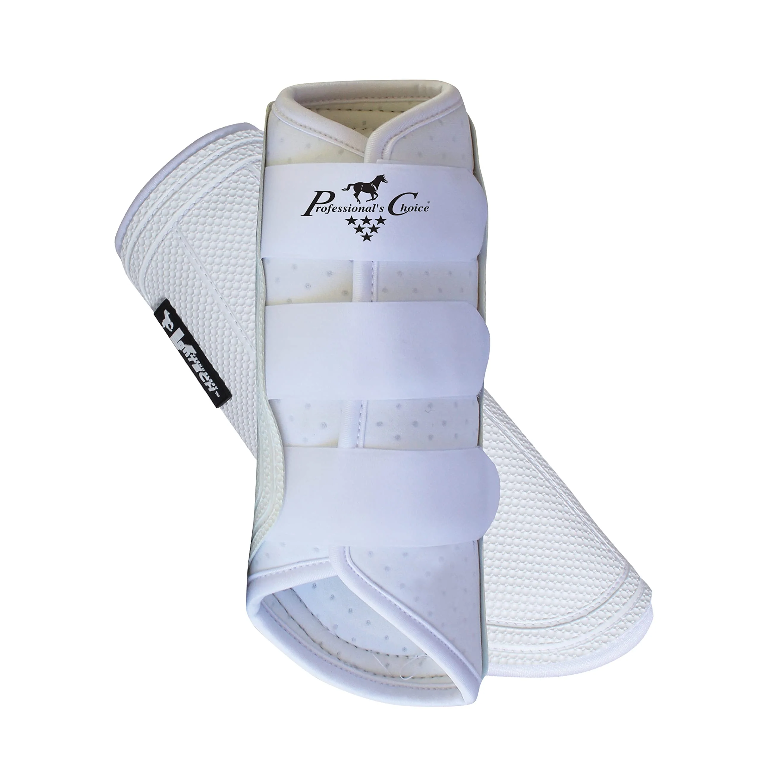 Certified Professional's Choice Ventech Brushing Boots – All-Purpose Horse Boots White Large Clean