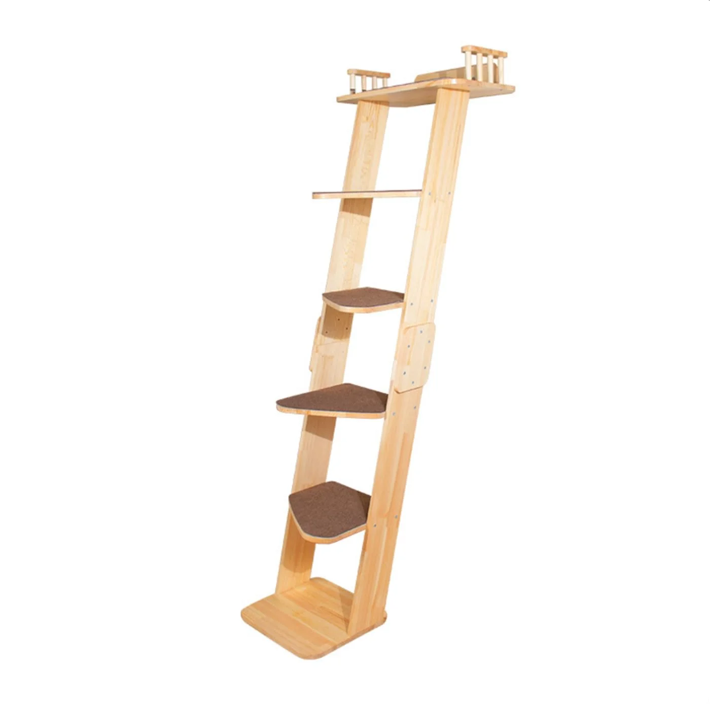 Original Design SHENGOCASE Modern 70-Inch Tall 6-Level Leaning Cat Climbing Ladder Tower Condo Exclusive
