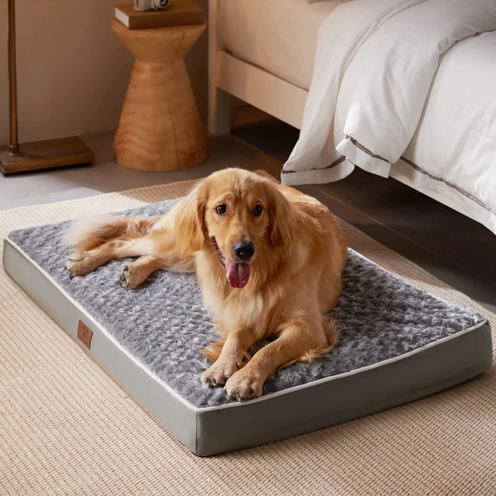 Trusted WNPETHOME Orthopedic Large Dog Bed – Waterproof Washable Cover Non-Slip Bottom 35×23×3 Effective