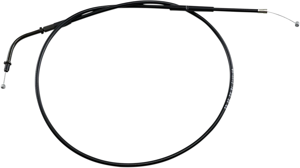 Flexible MOTION PRO Black Vinyl Throttle Cable - Pull - Yamaha 05-0012 Smooth