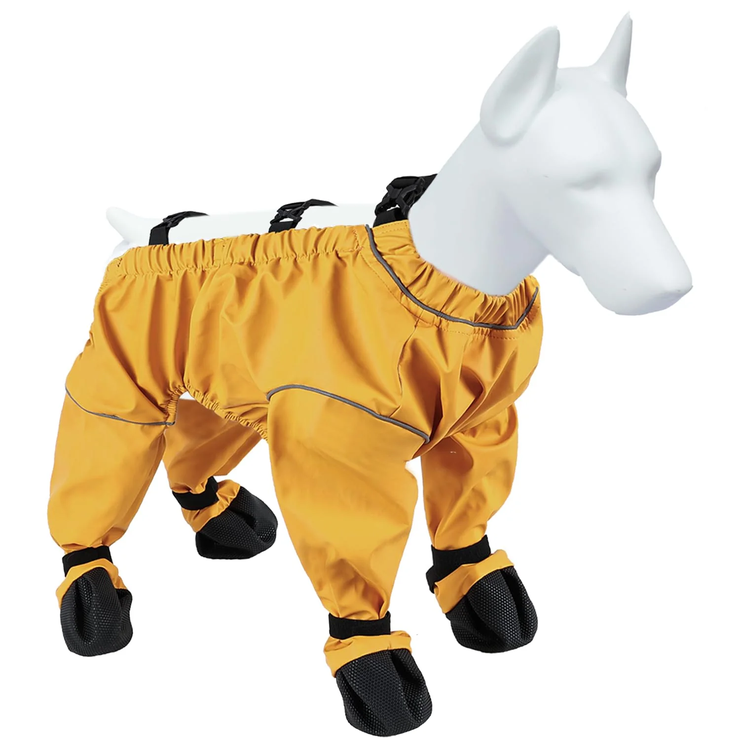 Trendy Yucca Dog Paw Boots Leggings Waterproof – Anti-Slip Suspender Booties for Outdoor Walks Dependable