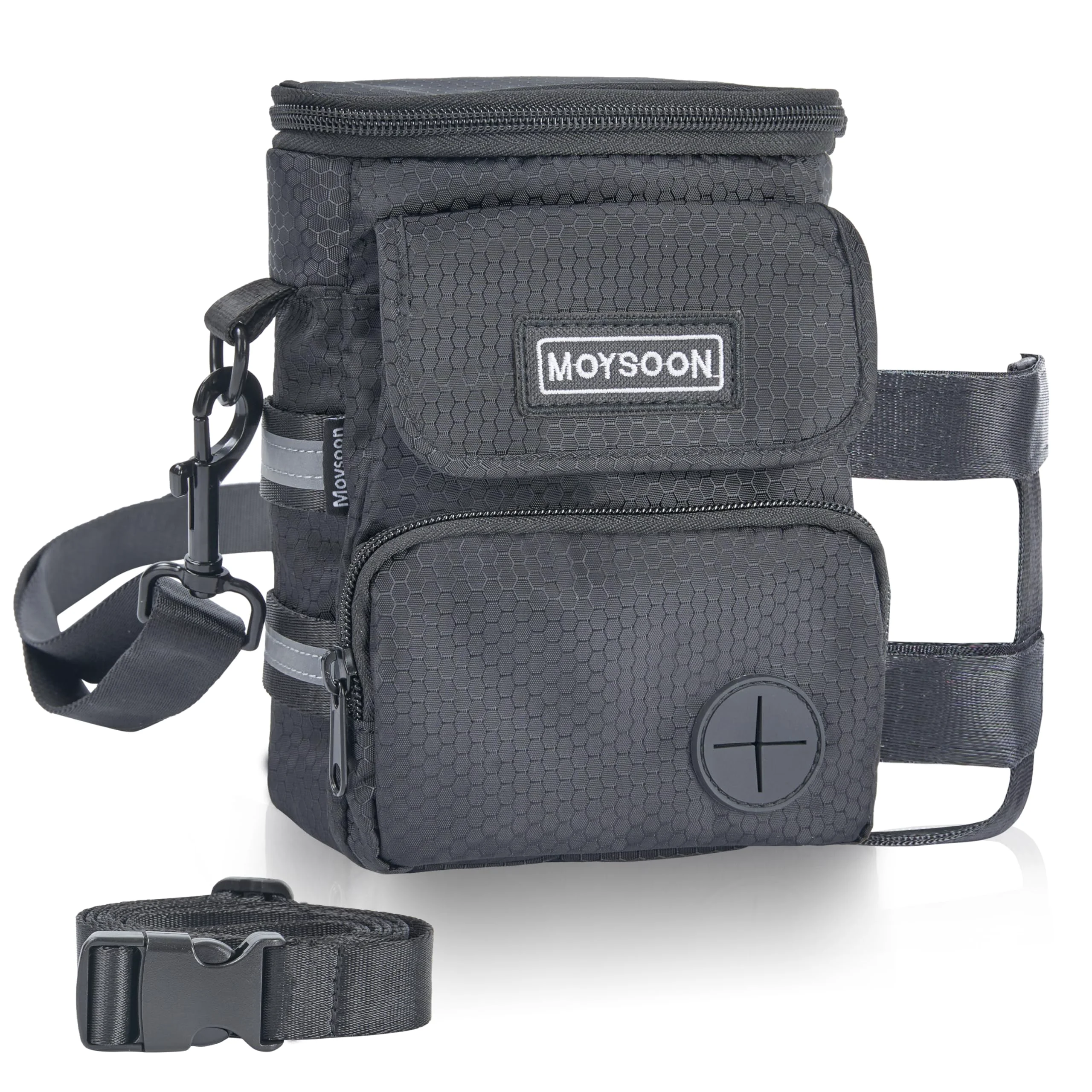 Refined Moysoon Dog Training Treat Pouch – 3-Way Wear Waterproof Multi-Pocket Bag Premium Material