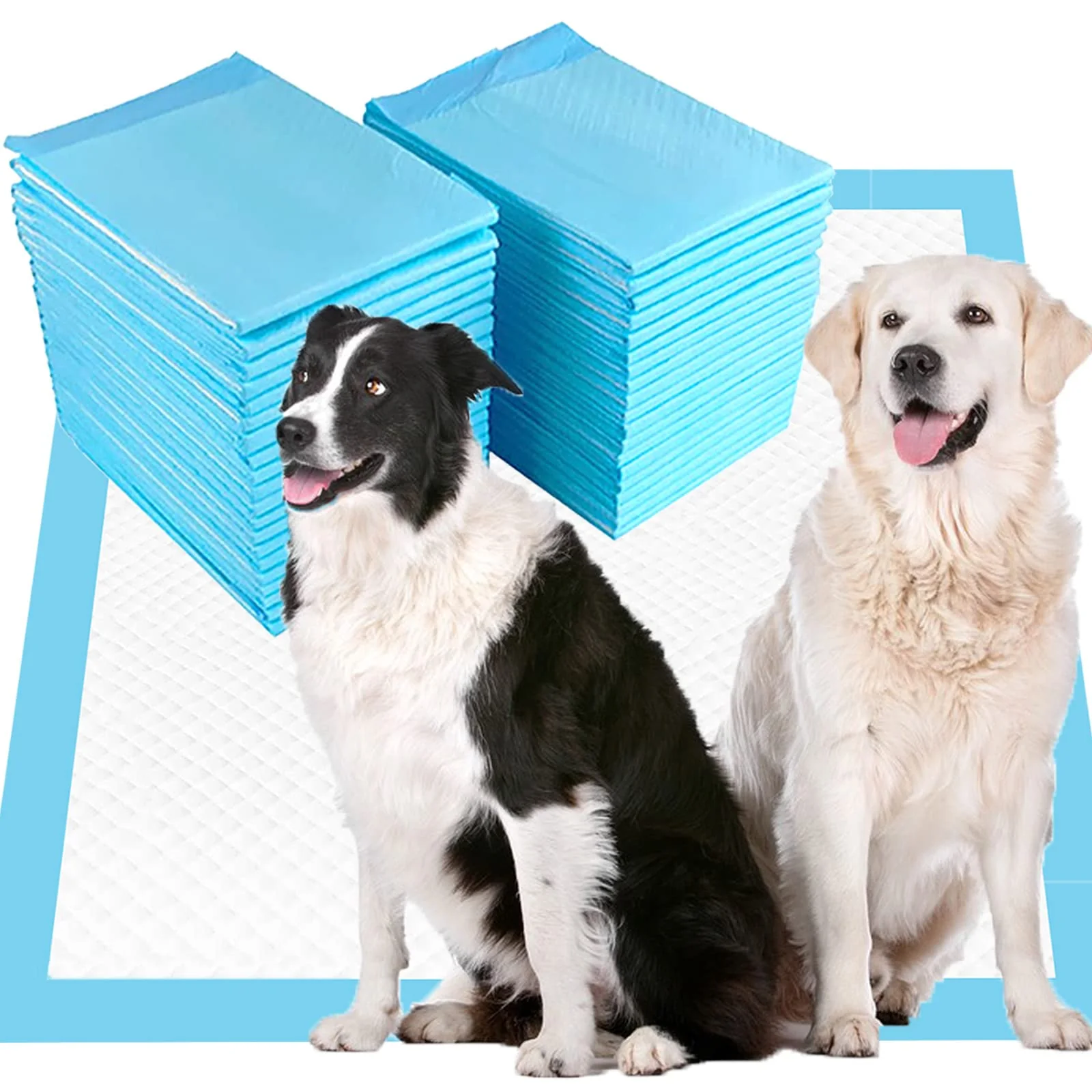 Innovative JUNYUHU Extra Large Puppy Pads 36x36 50-Count Leak-Proof Absorbent Dog Pee Pads Sophisticated