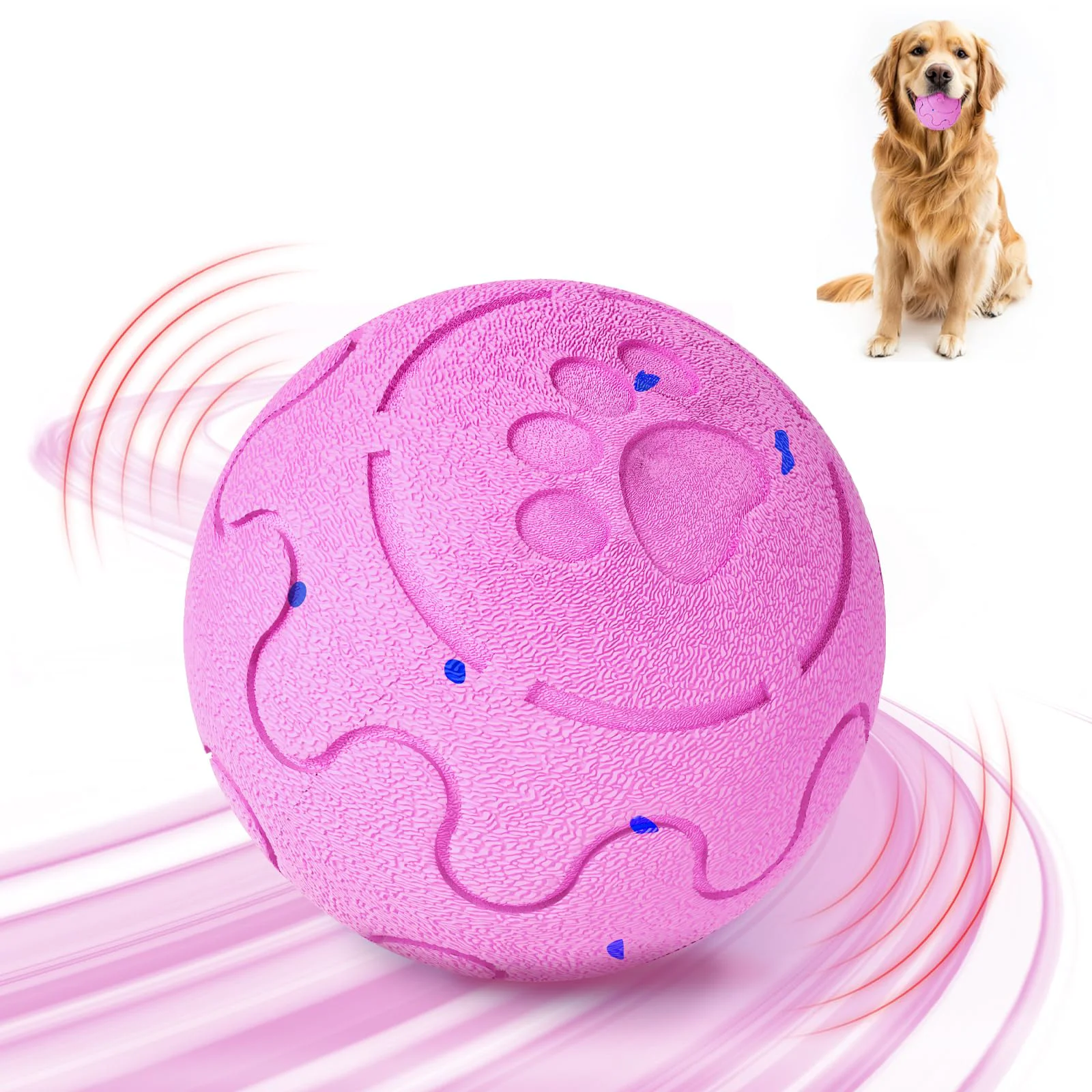 Advanced Shapana Interactive Dog Ball Smart Toy for Medium Large Dogs 3 Modes Elegant