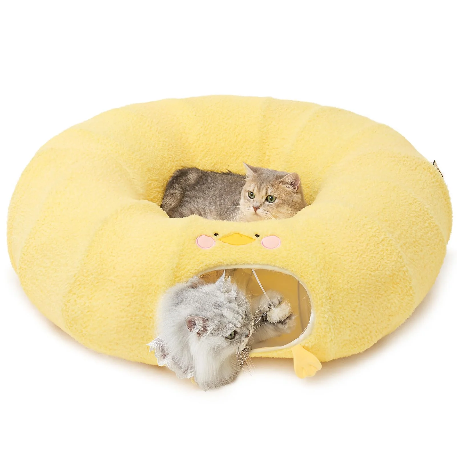 Official EHEYCIGA Cat Tunnel Bed — 2-in-1 Cozy Tunnel for Indoor Cats Professional