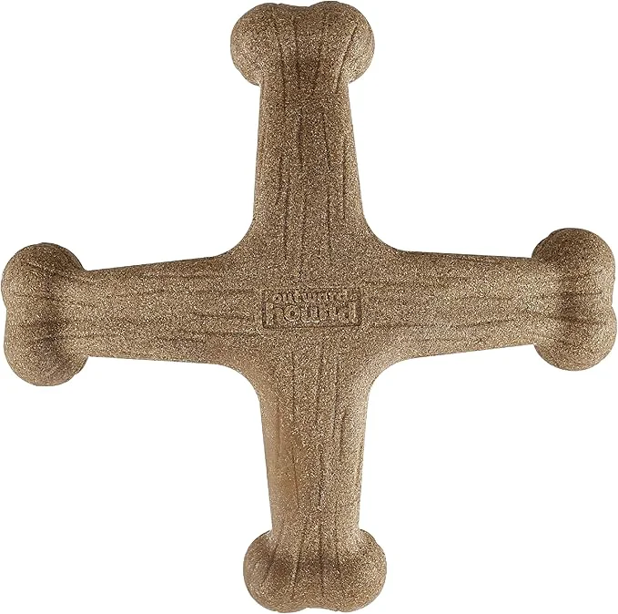 Minimalist Pupstages Dogwood Jack Dog Chew Toy – -Wood Blend Bacon Scented 4 Chewable Ends Moderate Chewers Large 7.5 x 2 About This High-Quality
