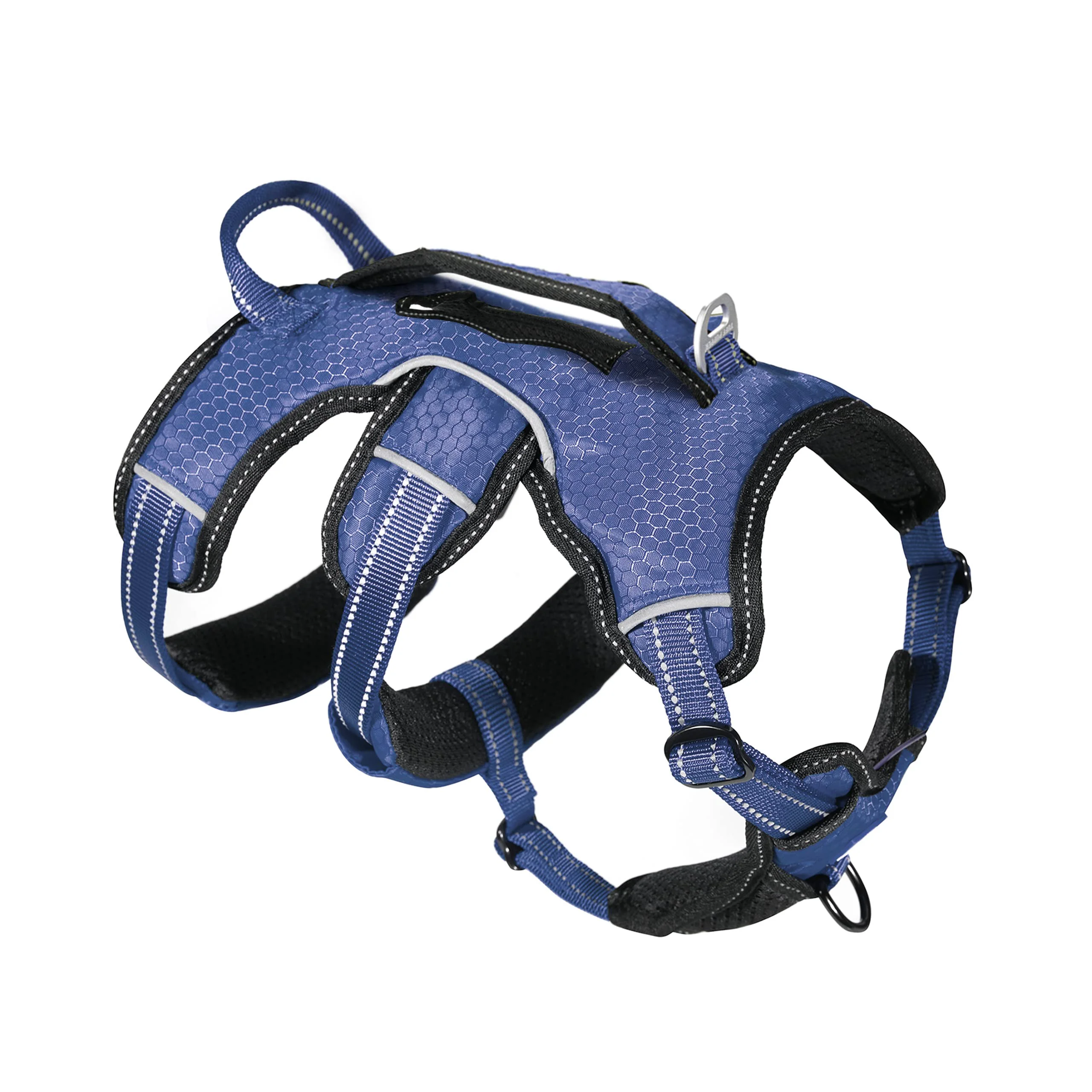 High-End Tuff Pupper Escape Proof Dog Harness – 5-Point Adjustable Padded Handle Lift Smart