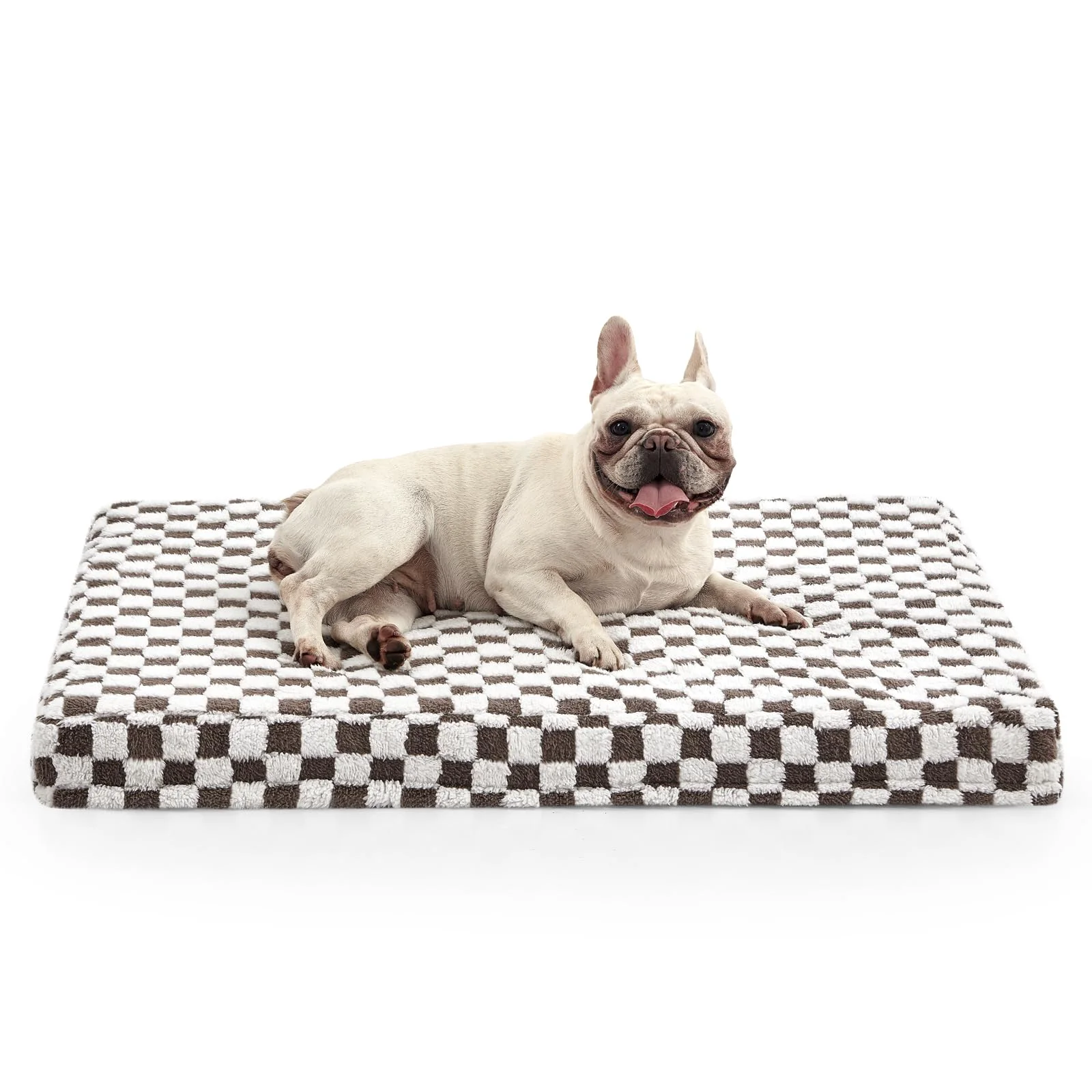 Reusable JOEJOY Dog Bed for Medium Dogs — Orthopedic 30x20 in Removable Cover Plush Memory Egg Crate Foam Trendy