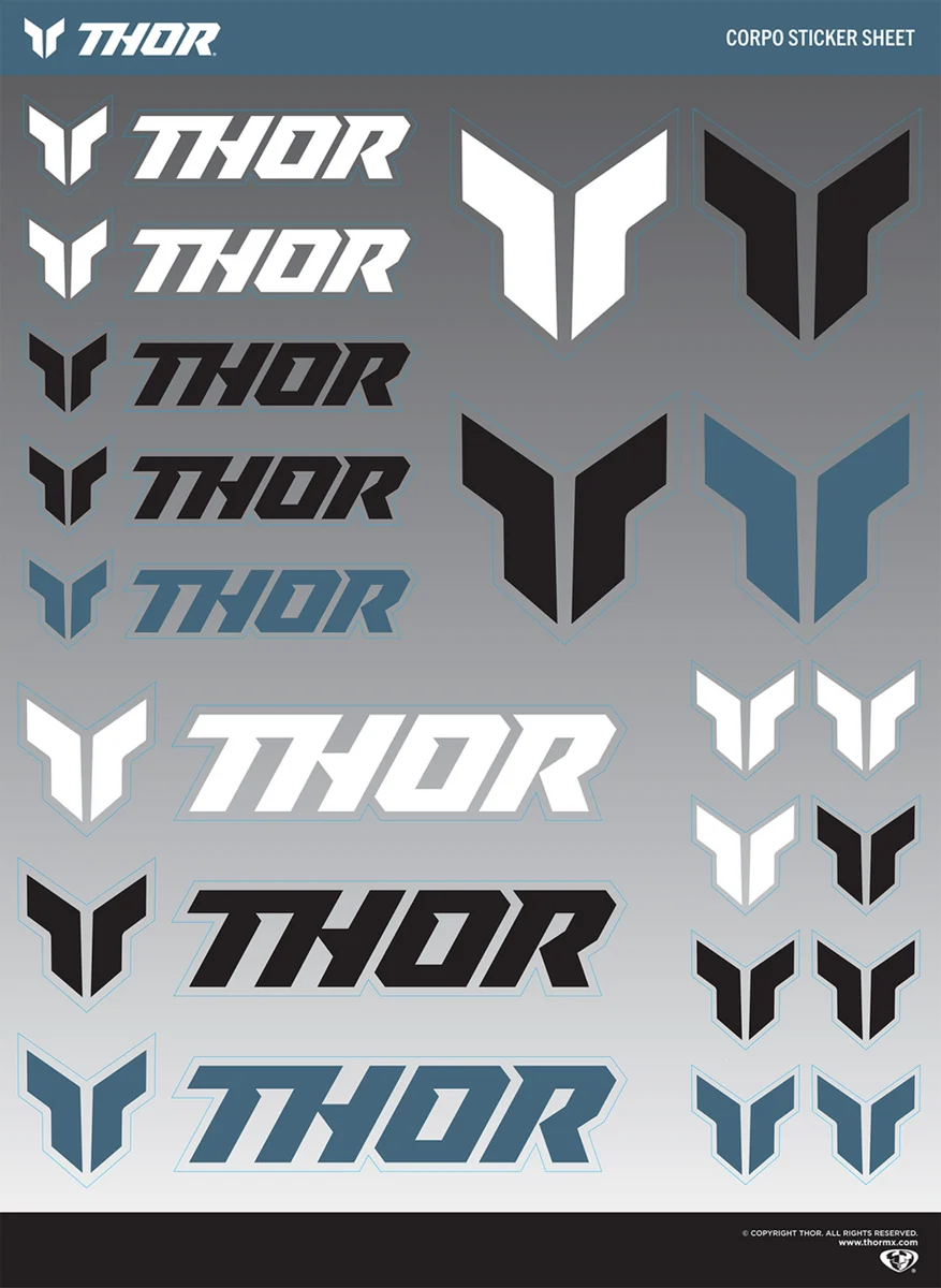Comfortable THOR Decal Sheet 4320-2594 Premium Material