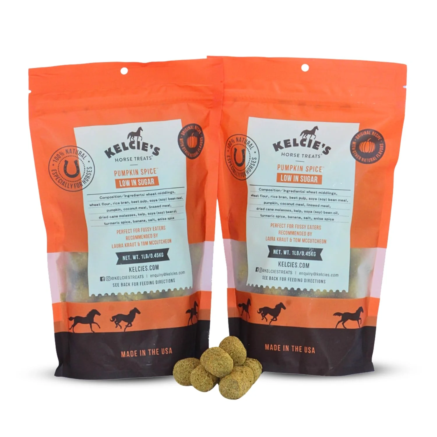 Powerful Kelcies Pumpkin Spice Horse Treats Digestive Authentic