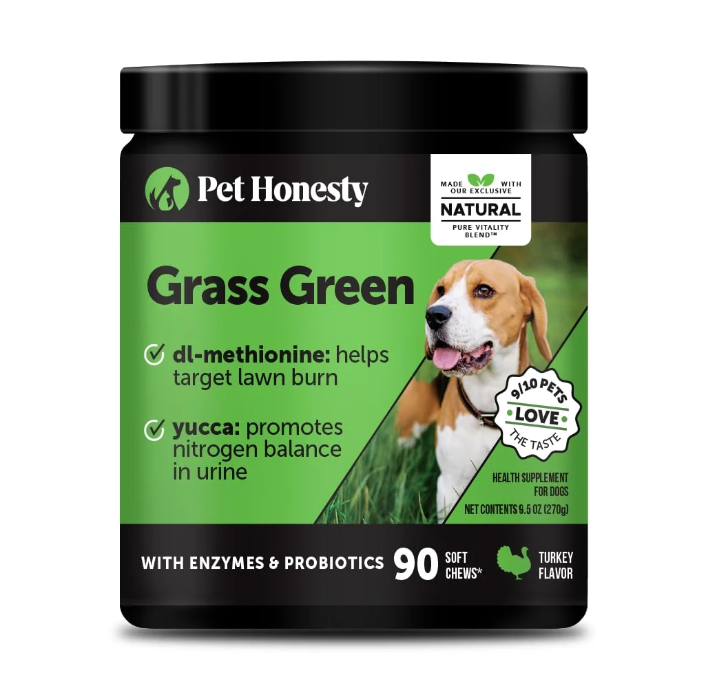 Sophisticated Pet Honesty Grass Green Dog Chews – Urine Neutralizer for Lawn Gut Health Natural