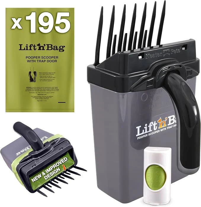 Stylish Neater Pet Brands Lift N Bag 2.0 Dog Pooper Scooper Certified