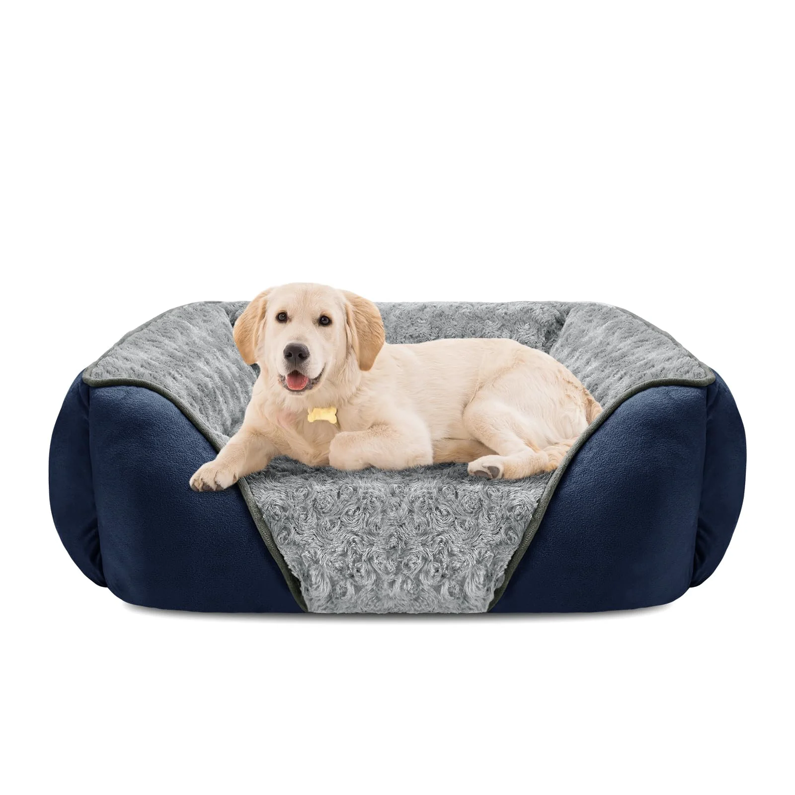 Sophisticated INVENHO Large Dog Bed – Washable Orthopedic Anti-Slip Cuddler Specialty