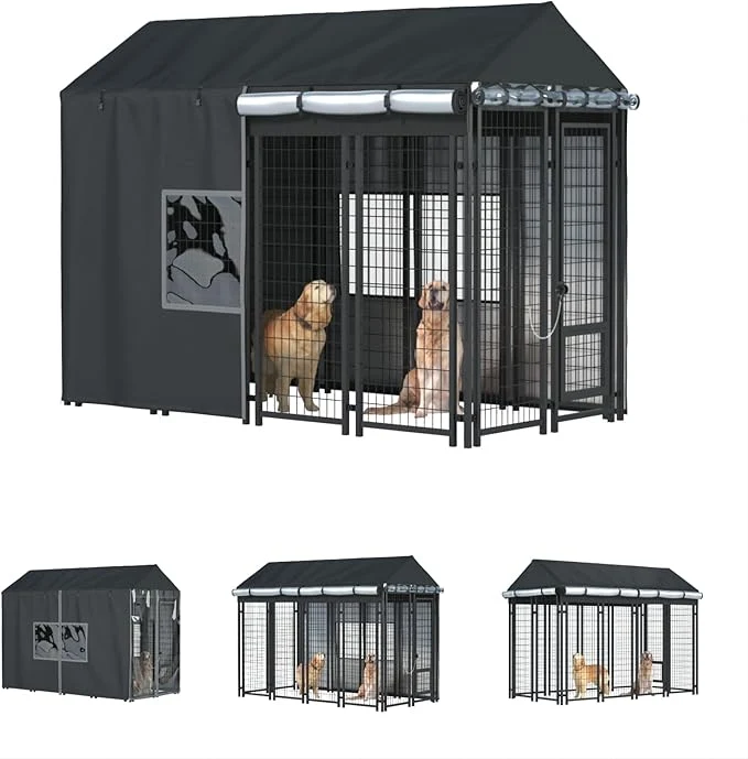 Fine Outdoor Dog Kennel Cover Smooth