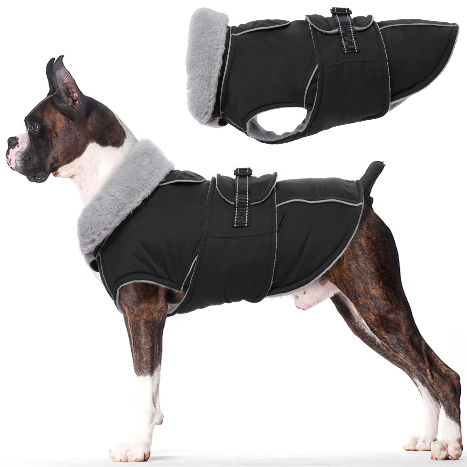 Proven LeLePet Warm Dog Coat for Small Dogs - Waterproof Reflective Winter Jacket Black S Reusable