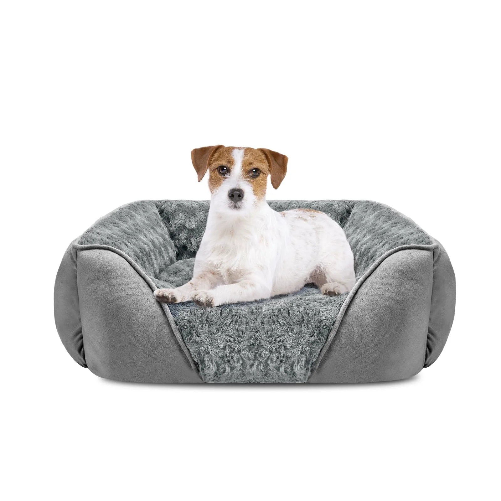 Trendy INVENHO Medium Dog Bed – Washable Orthopedic Calming Rectangle with Anti-Slip Bottom Secure