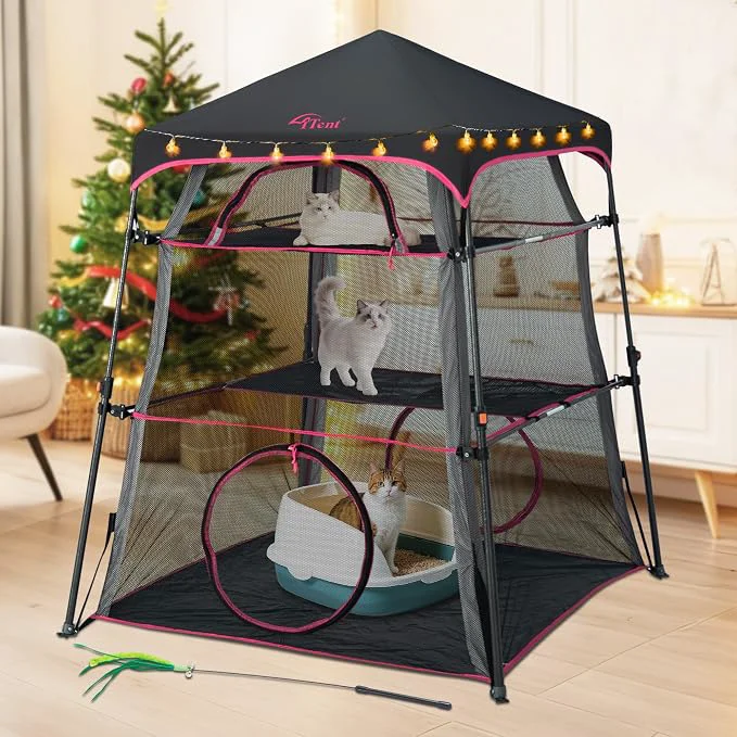 Exceptional Pop Up Catio Cat Enclosure for Indoor and Outdoor Elite