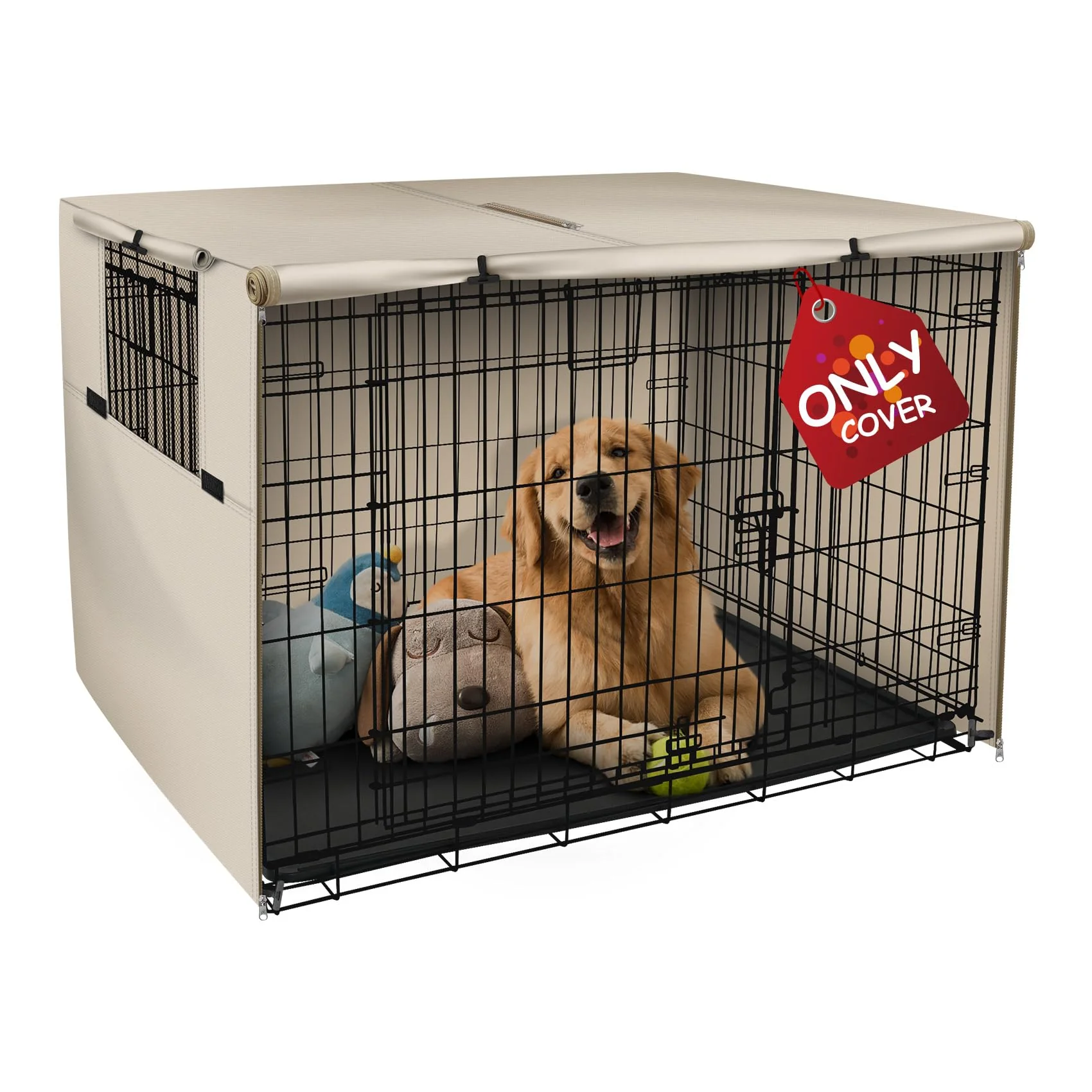 Durable Explore Land 30-Inch Dog Crate Cover Heavy-Duty Sunshade for Wire Cages Fine