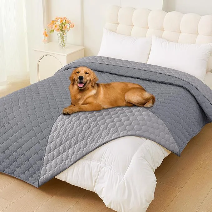 Unique Smiry Waterproof Dog Bed Cover Blanket Soft Reversible Pet Blanket Washable Modern