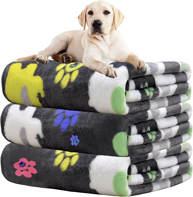 Enhanced Rezutan 1 Pack 3 Dog Blanket for Large Dogs 41x31 inch for Medium Soft Fluffy High-Grade