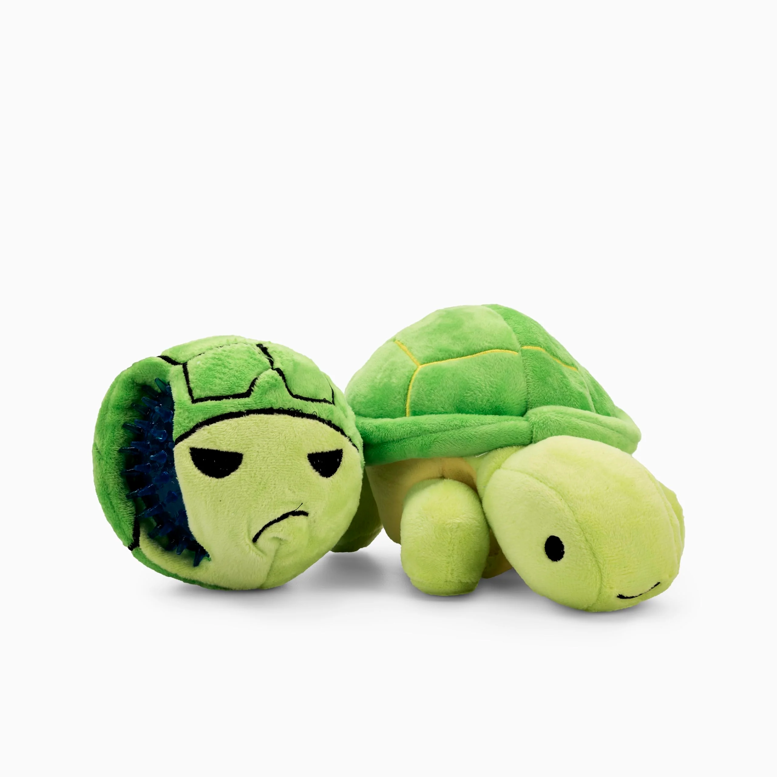 Solid Flourish Pets 3-in-1 Turtle Toy for Active Dogs Large 9.5in BPA- Durable Plush Unique