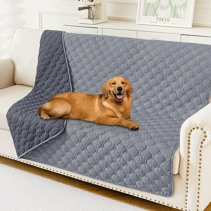 Stylish Smiry Waterproof Dog Bed Cover Blanket Soft Reversible Pet Blanket Washable Convenient