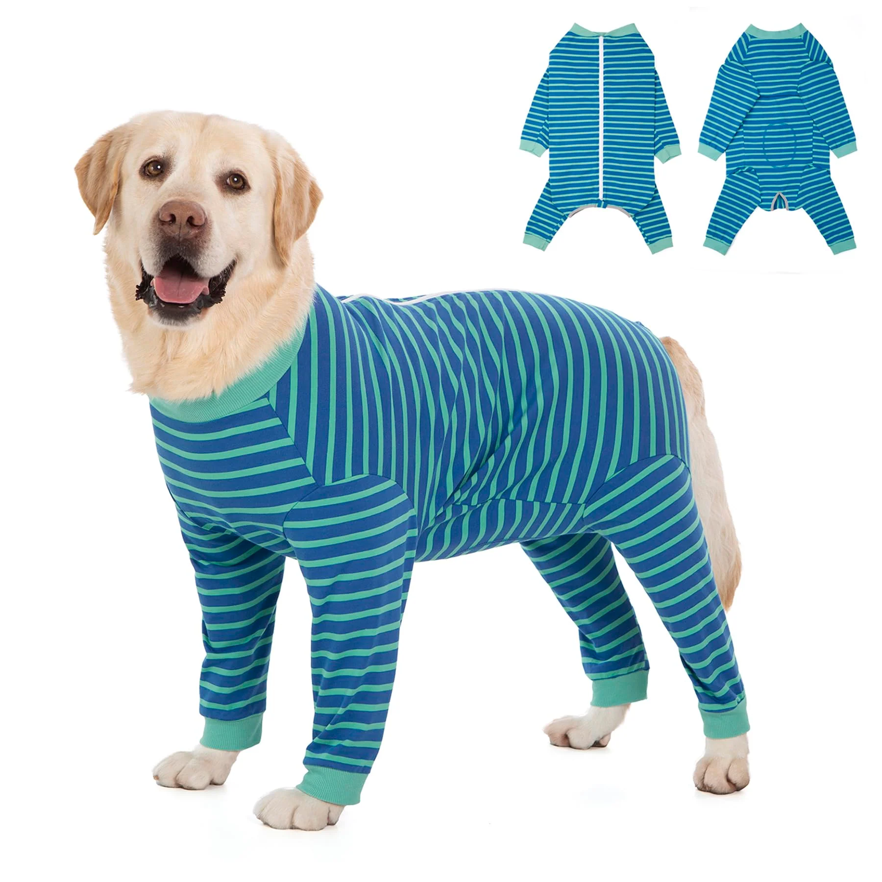 Relaxed Yeapeeto Dog Recovery Suit Blue Green 5XL – Cone Full Coverage Bodysuit Expertly Made