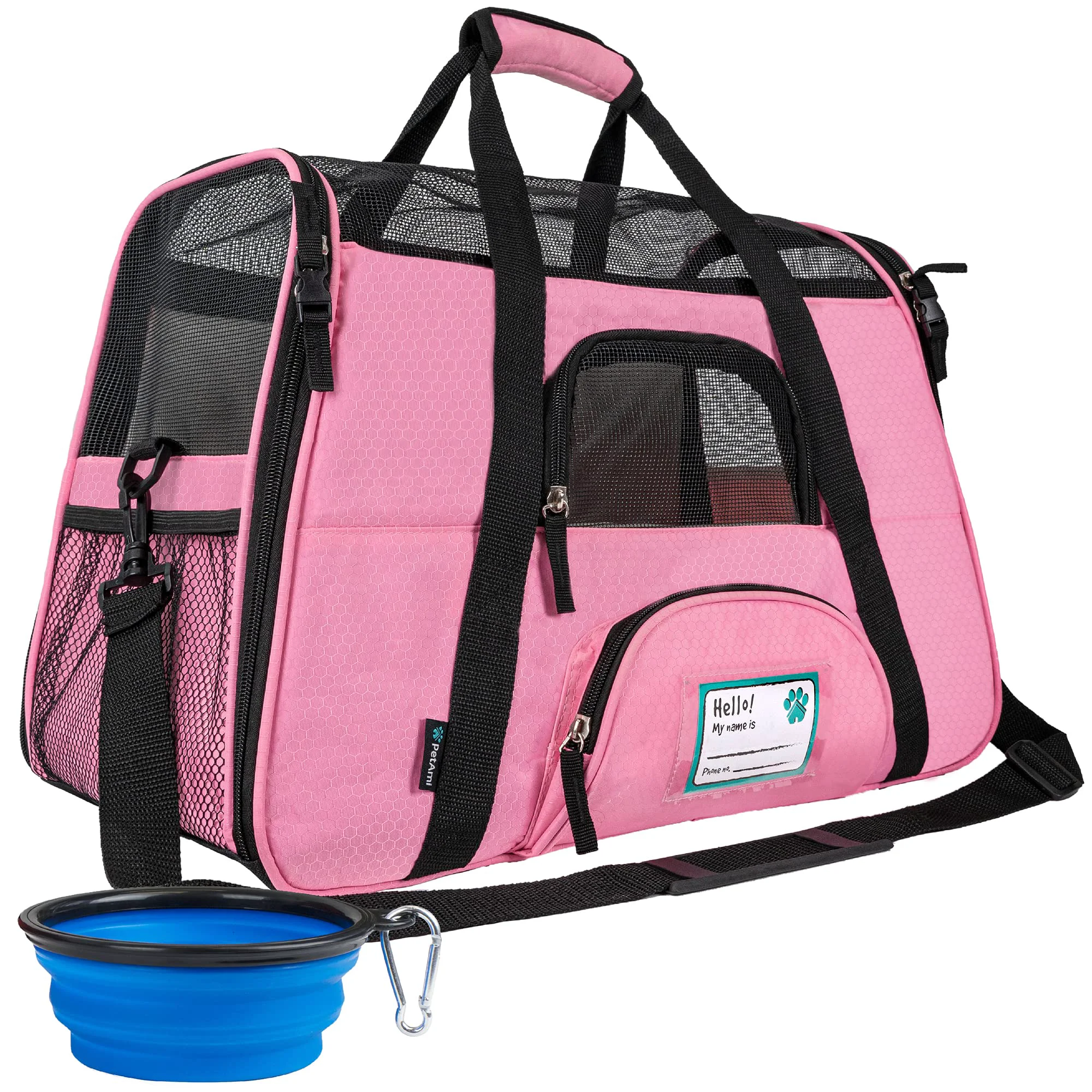 Fast PetAmi Airline Pet Carrier - Soft Sided Carrier for Cats Small Dogs Authentic