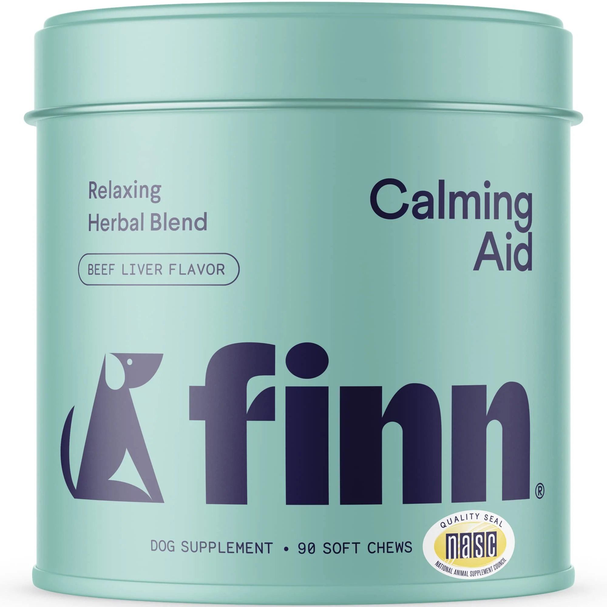 Premium Finn Calming Aid for Dogs - Natural Melatonin Chews for Stress Sleep Relaxed