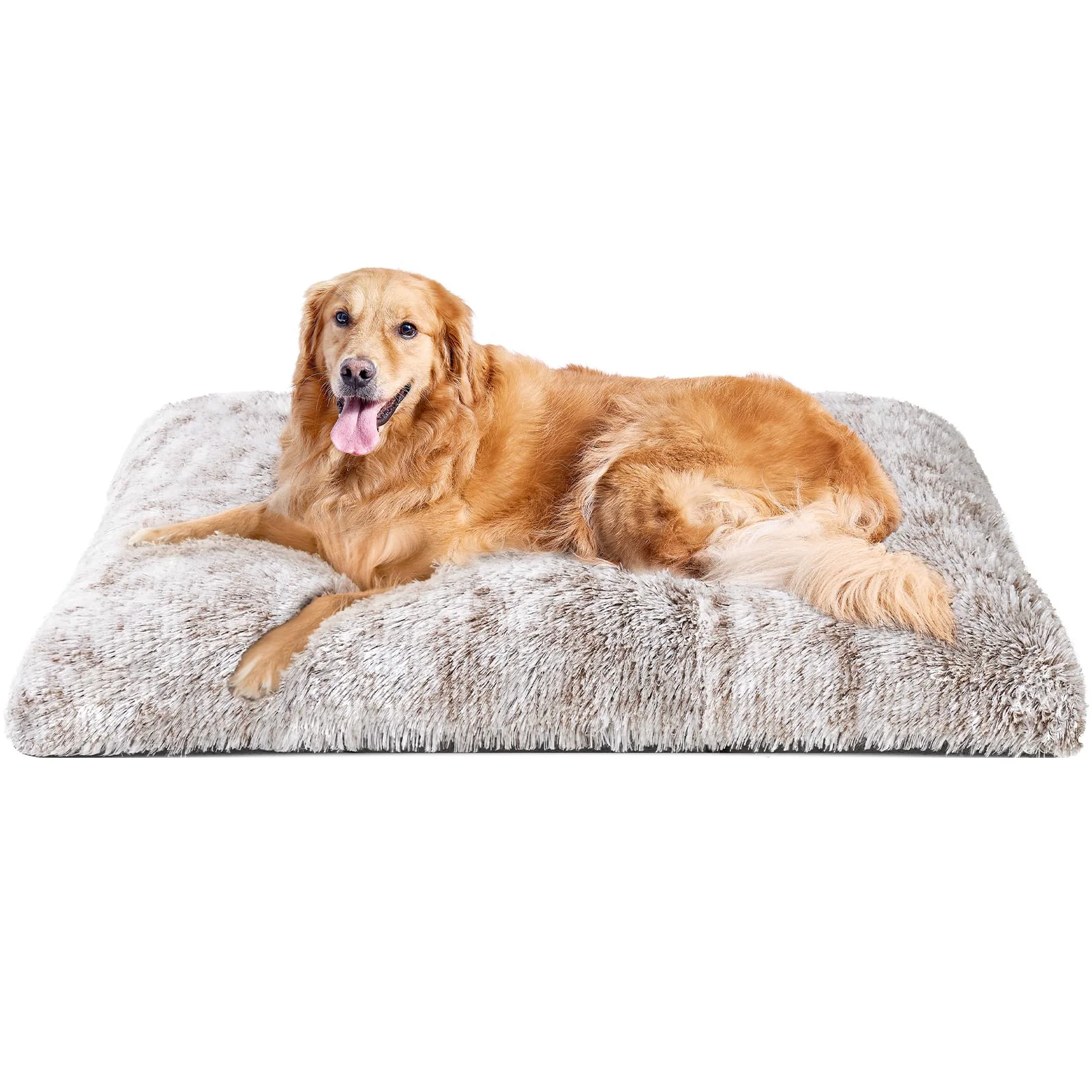 High-Quality EHEYCIGA Fluffy Dog Crate Bed for Extra Large Dogs – Plush Faux Fur Calming XL Pet Bed Secure