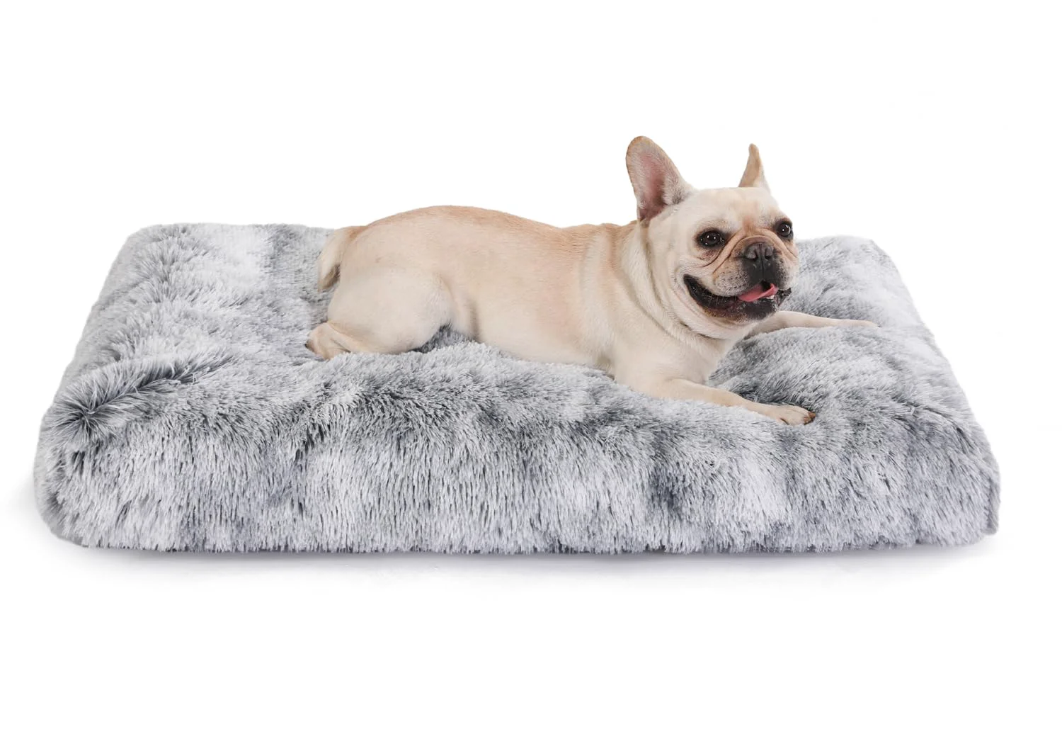 Professional Bedfolks Waterproof Dog Crate Bed 35x23 — Plush Faux Fur Removable Cover Dark Grey Certified