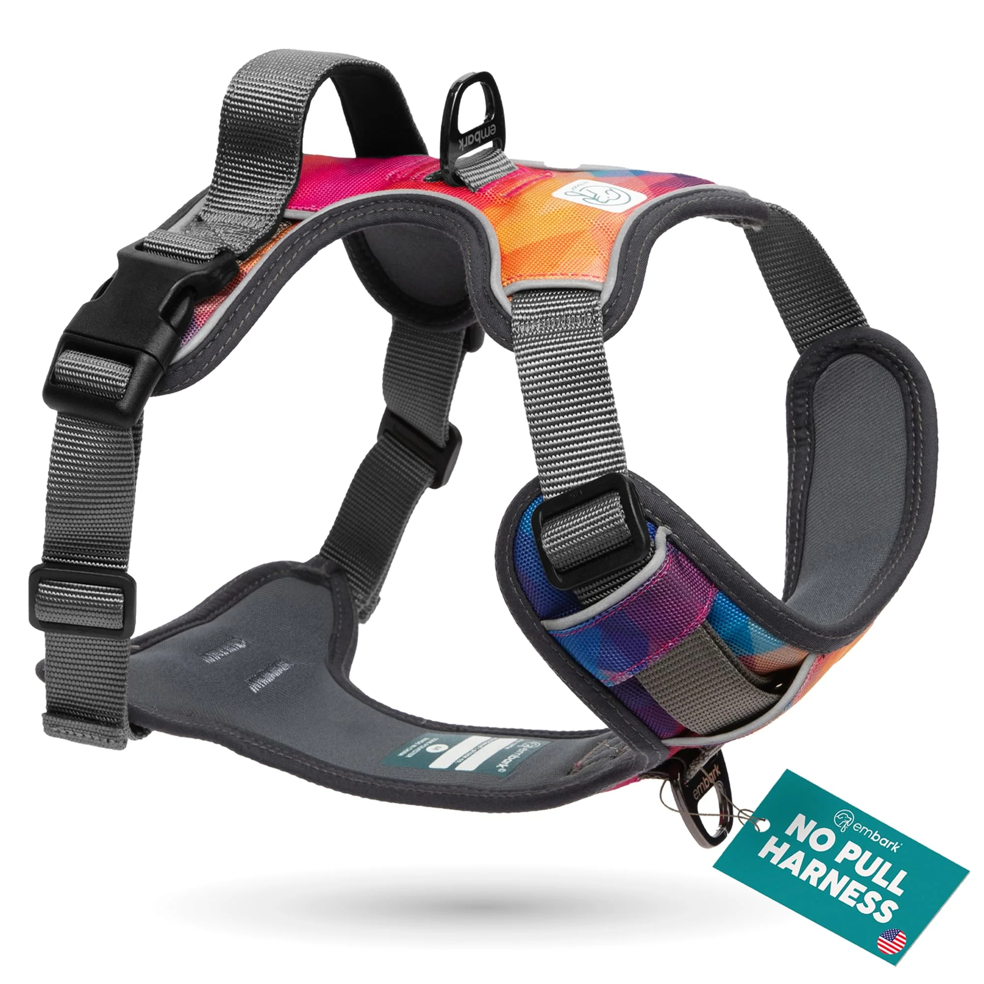 Certified Embark Adventure Dog Harness XL – No Pull Reflective Gel Handle Embark Pets High-Quality