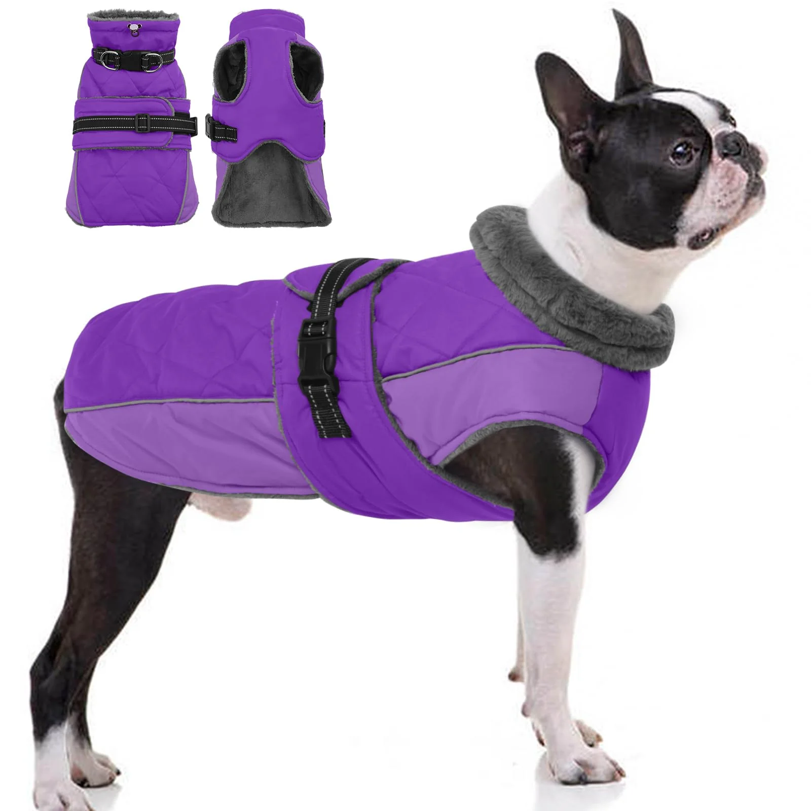 Reliable QBLEEV Warm Dog Jacket – Reflective Waterproof Winter Coat for All Breeds Consistent