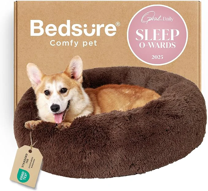 Dependable Bedsure Calming Dog Bed for Medium Dogs Responsible