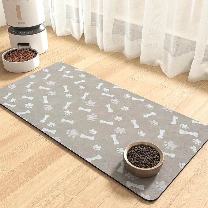 Professional MontVoo Dog Food Mat-Pet Feeding Mat Premium
