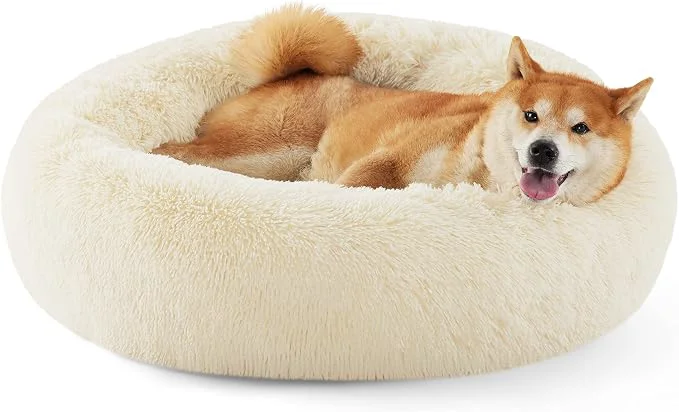 Unique Bedsure Calming Dog Bed for Medium Dogs Durable
