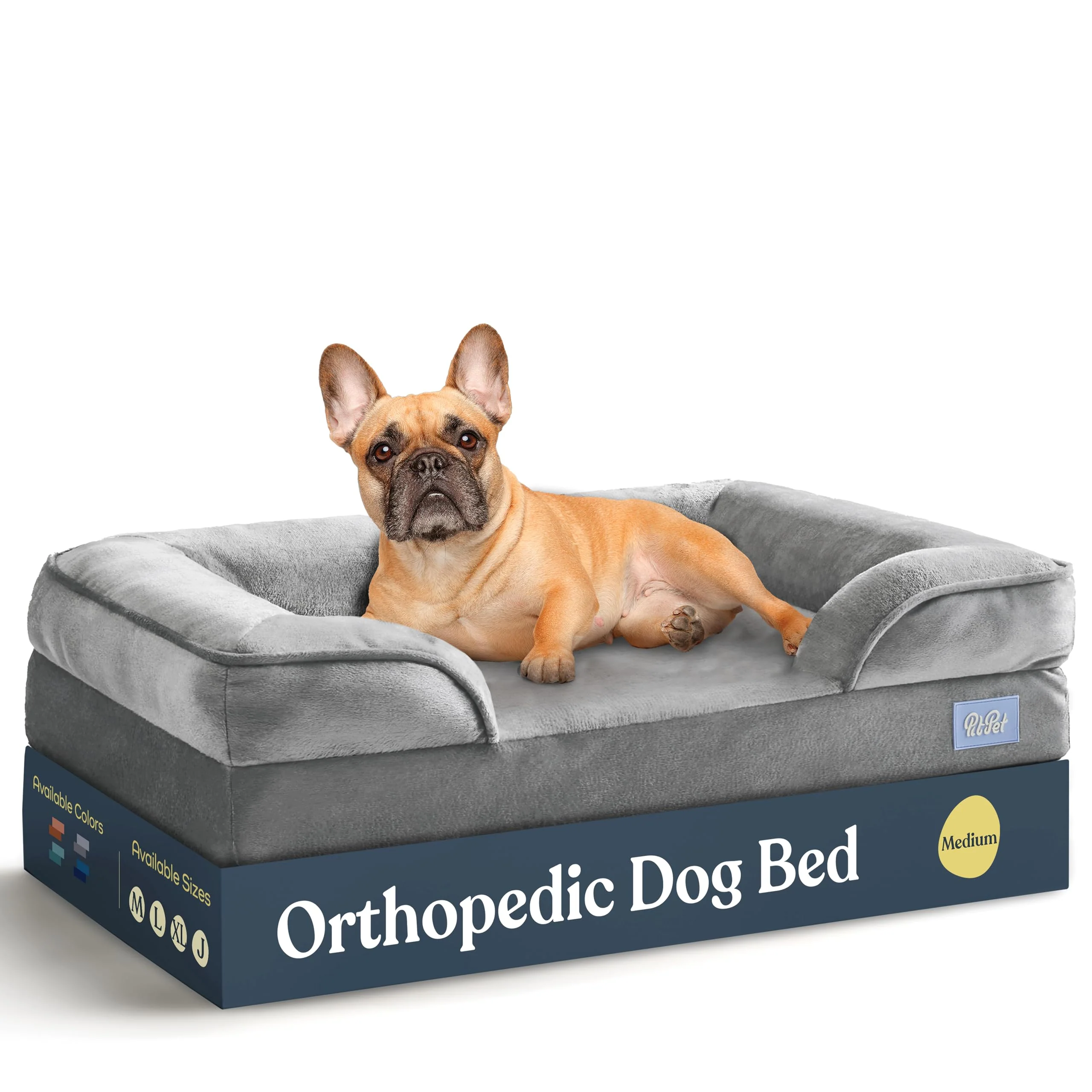 Exclusive Pitpet Orthopedic Sofa Dog Bed - Ultra Comfort for Medium Dogs Breathable Waterproof Premium