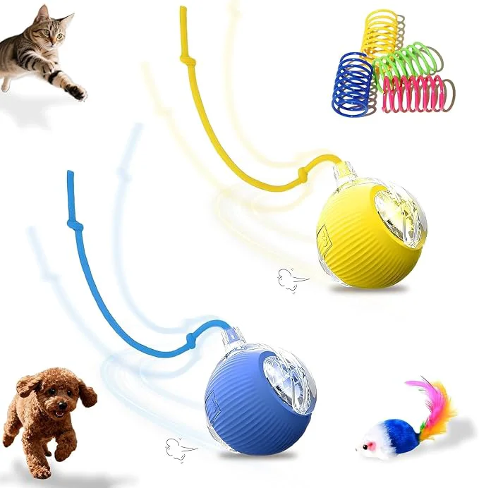 Fine 2-Pack Interactive Cat Toys Ball Optimized