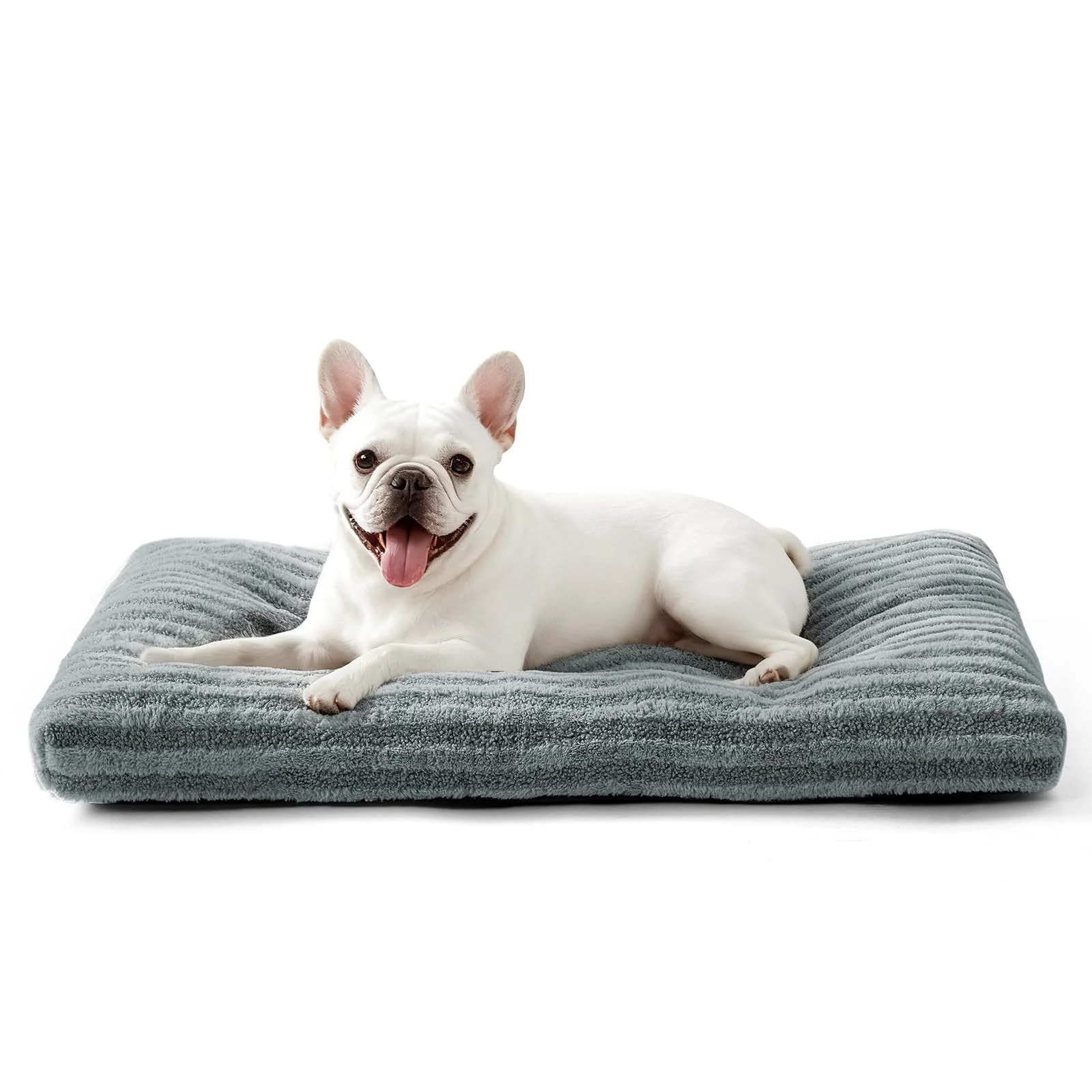 Trusted FURTIME Washable Small Dog Bed – Deluxe Crate Pad 23×18×3 in Gray Modern