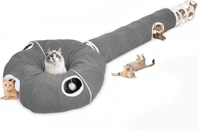 Sustainable Ownpets 2-in-1 Cat Tunnel Large Lollipop Shape Cat Tunnel Toy Verified