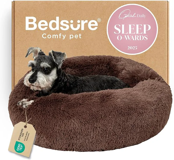 Powerful Bedsure Calming Dog Bed for Small Dogs Organic
