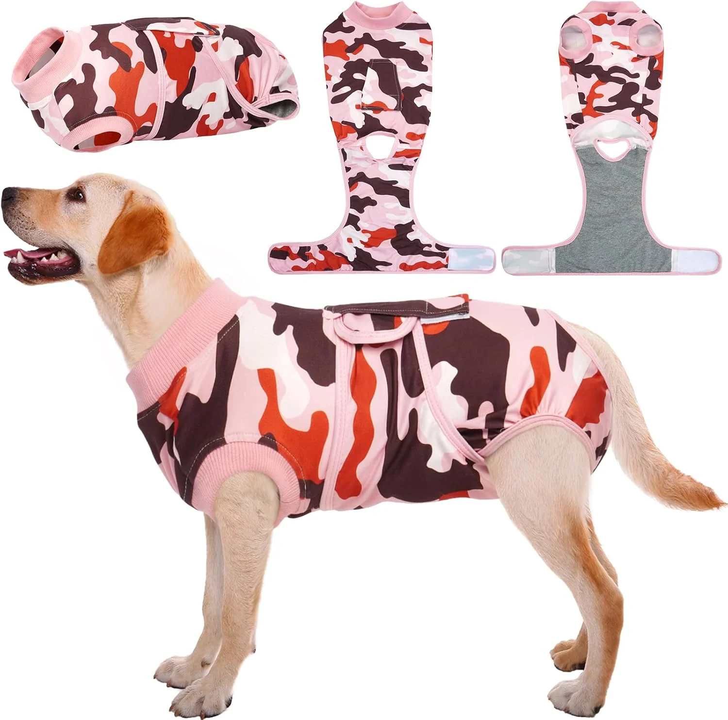 Optimized Kuoser Recovery Suit for Dogs Cats After Surgery Professional Pet Recovery Shirt Dog Abdominal Wounds Bandages Substitute E-Collar Cone Prevent Licking Dog Onesies Pet Surgery Recovery Suit Prestigious