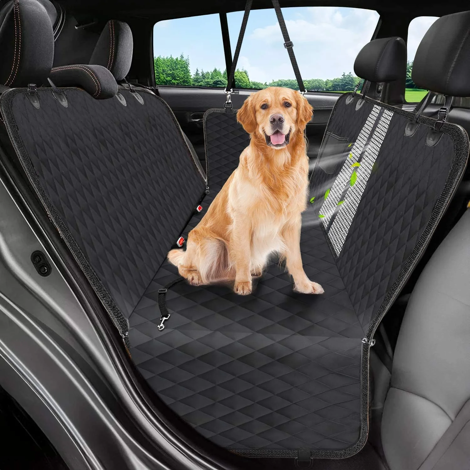 Verified Victoper Dog Car Seat Cover – 600D Waterproof Nonslip Hammock with Side Flap Practical