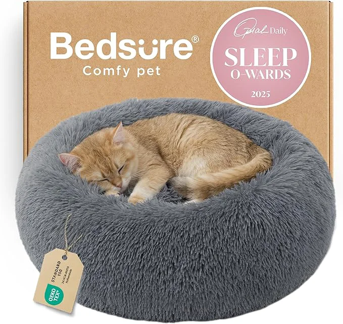 Soft Bedsure Calming Cat Beds for Indoor Cats Professional