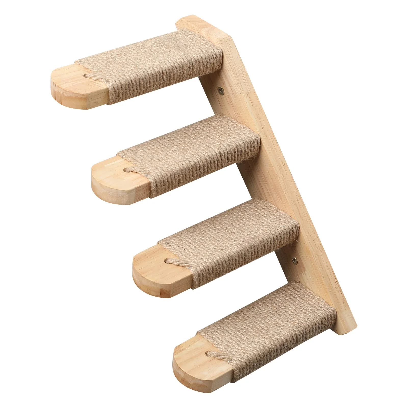 World-Class FUKUMARU Cat Climbing Shelf Wall Mounted – Four-Step Cat Stairway Pure