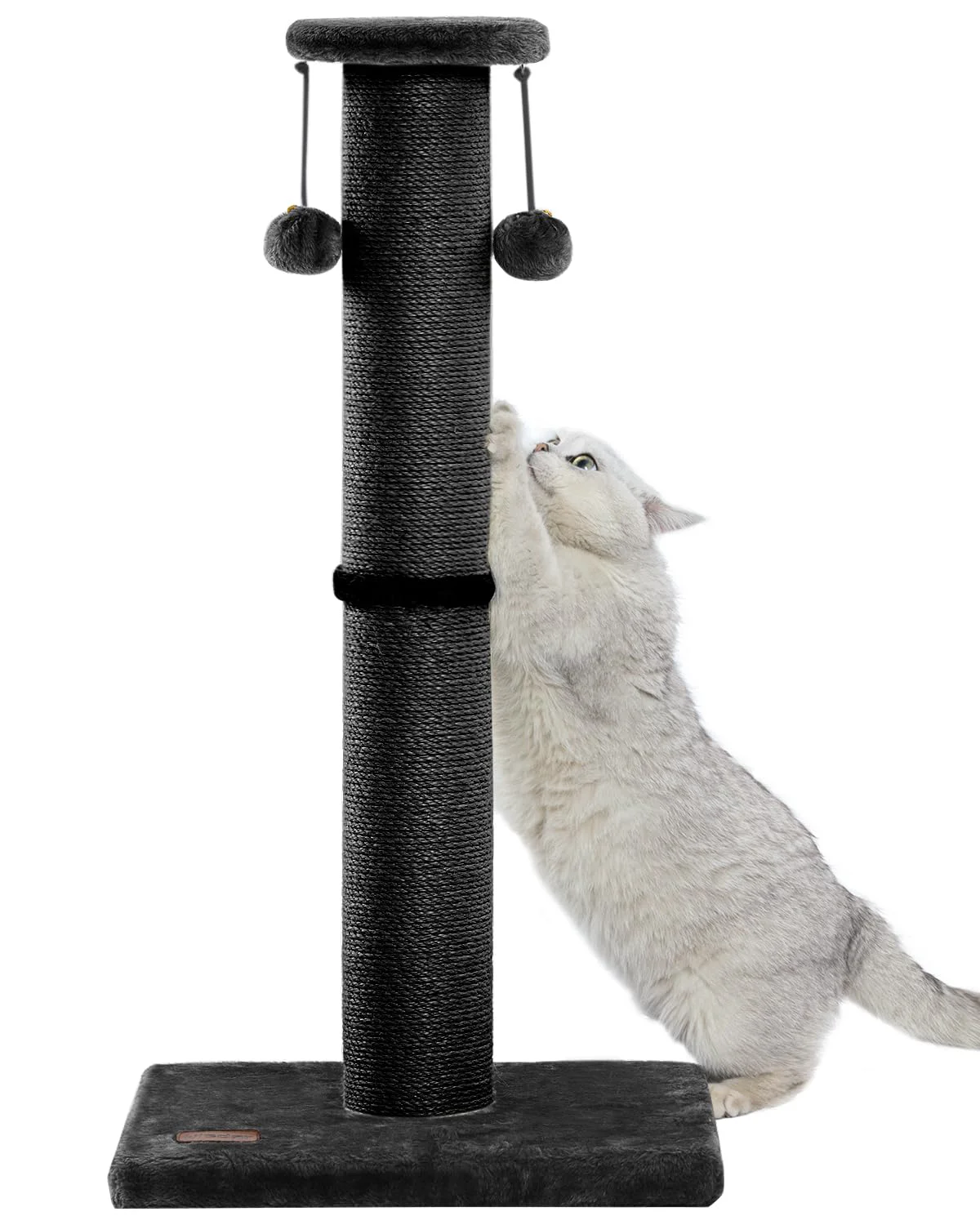 High-Grade Kilodor 34-Inch Tall Cat Scratching Post – 4.3-Inch Sisal with Ball Verified