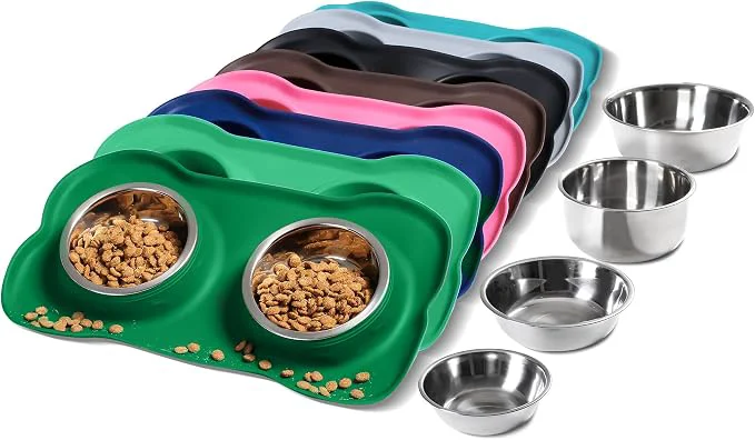 Prestigious Hubulk Pet Dog Bowls 2 Stainless Steel Dog Bowl High-End
