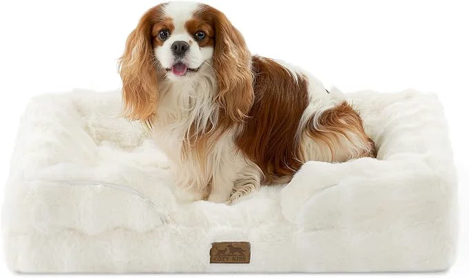 Proven Orthopedic Dog Bed for Medium Small Size Dog Soft and Warm Faux Fur Sofa for Easy-to-Use